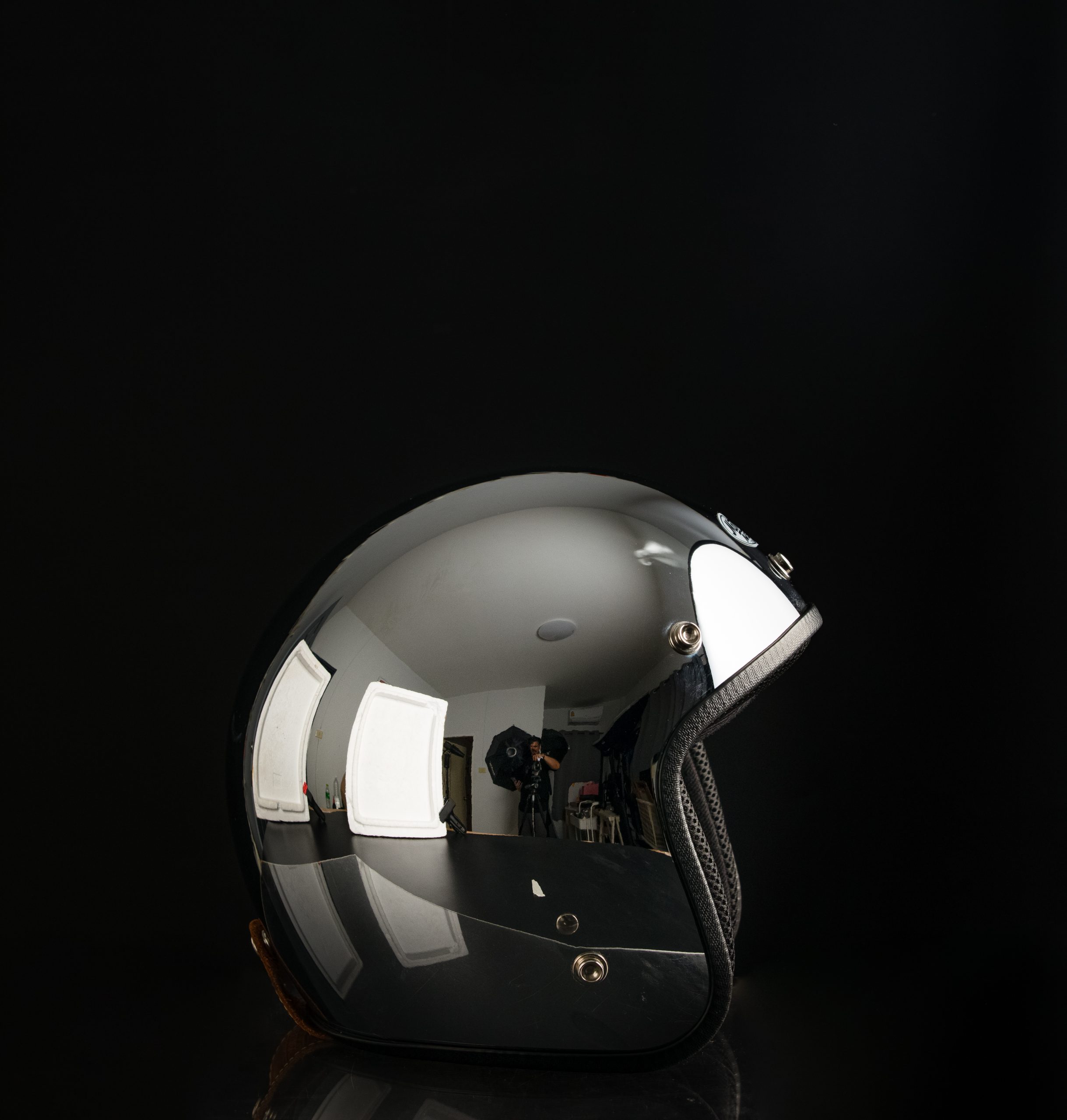 Odyssey All Chrome Open Face Helmet - MOTOTWIST